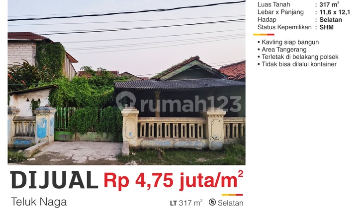 Dijual Tanah Di Teluk Naga, Tangerang