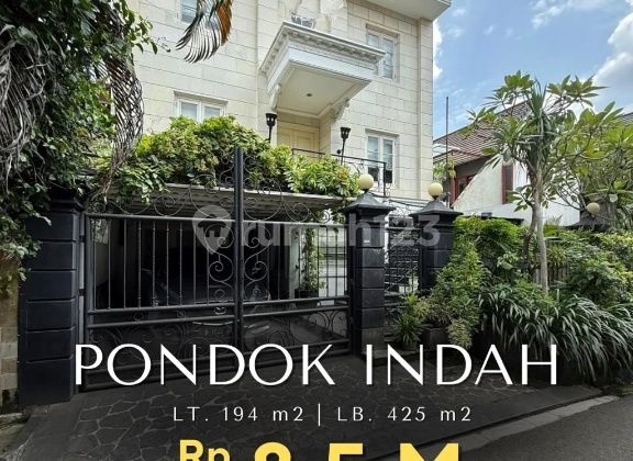 Dekat Taman, Dijual Rumah Modern Clasic Di Pondok Indah Jakarta Selatan
