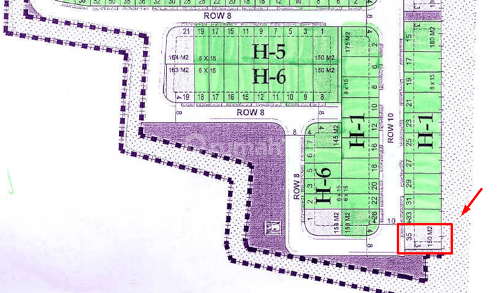 Tanah Kavling di Jakarta Garden City, Jakarta Timur SHM 150 m² 2