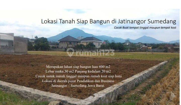 Dijual murah kavling siap bangun di Jatinangor 1