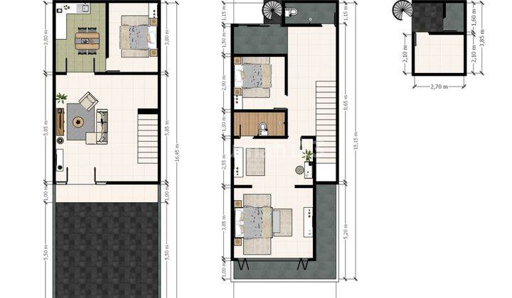 Rumah Cantik 3 Lt Carport Luas 15 Mnt ke Mitra Keluarga Pratama Jatiasih J16292 2