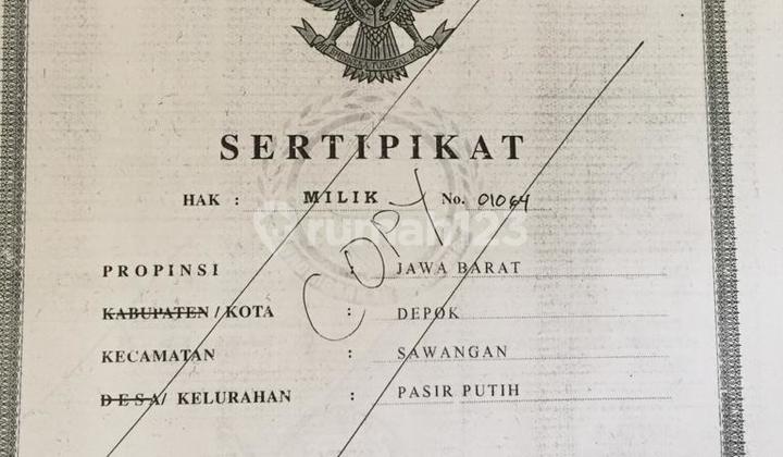 Dijual Cepat Tanah Pinggir Jalan Daerah Sawangan 7