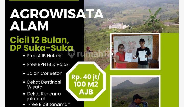Kavling SHM Per 100 M2 Rp. 50 Jt Lokasi Selawangi, Cariu, Bogor  1