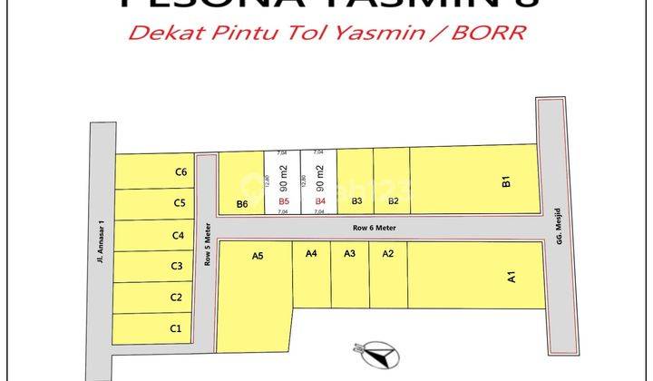 Tanah Kavling Cilendek 7 Menit Stasiun Bogor Free SHM 6