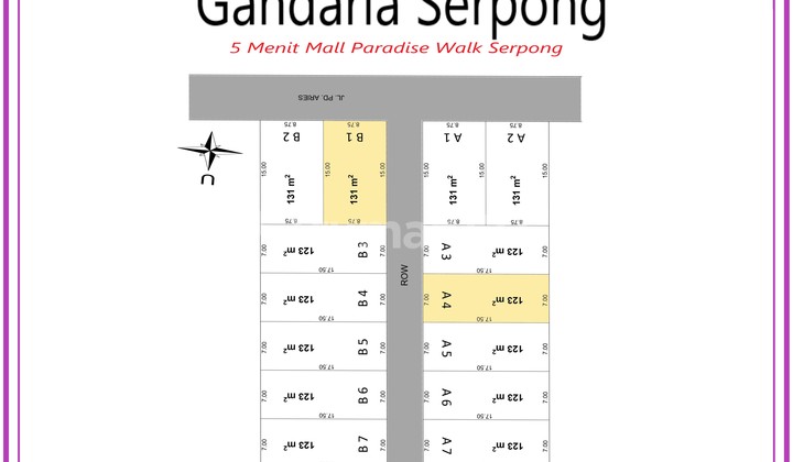 Dekat Akses Tol, Tanah, SHM, Dekat Pusat Perbelanjaan, di Serpong