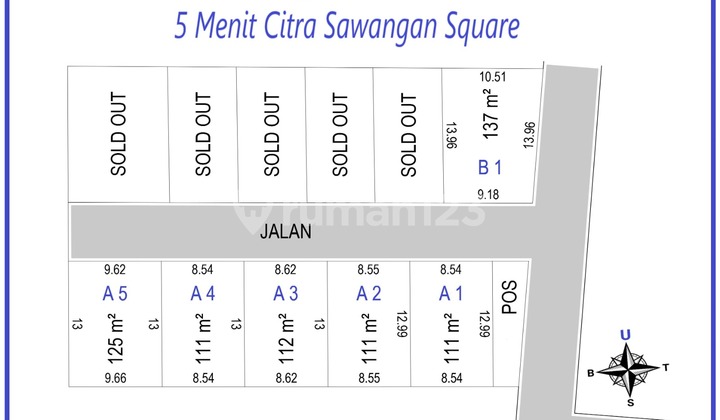 Land, SHM, Near Public School, in Sawangan