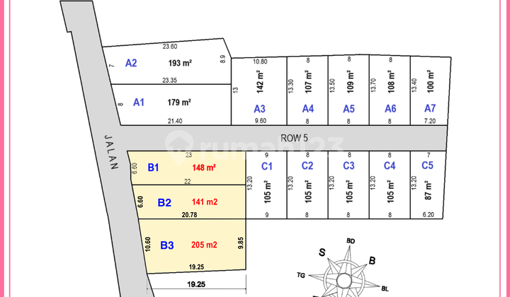 Tanah, SHM, Dekat Akses KRL, di Cilebut