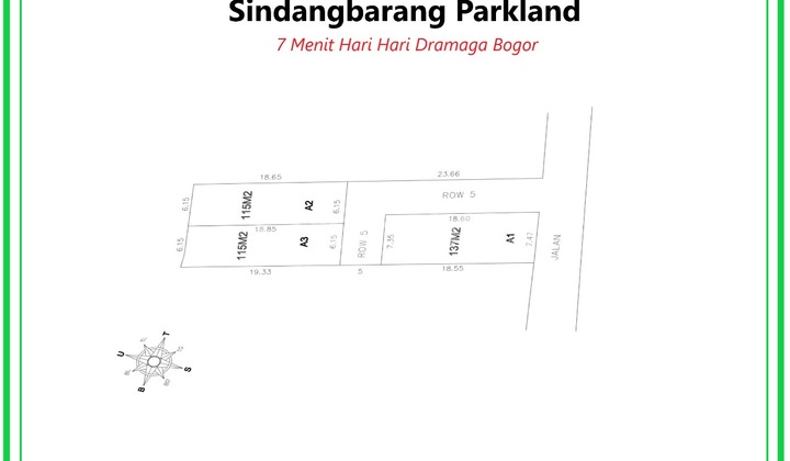Tanah, SHM, Dekat Tempat Ibadah, di Sindang Barang