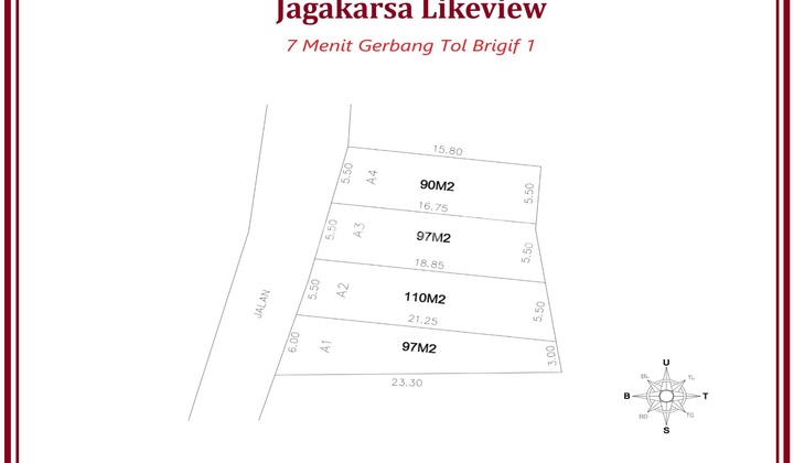 Dekat Akses Tol, Tanah, SHM, Dekat Universitas, di Jagakarsa