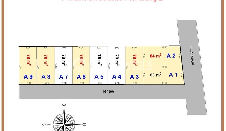 Dekat Akses Tol, Tanah, Dekat Universitas, di Pamulang