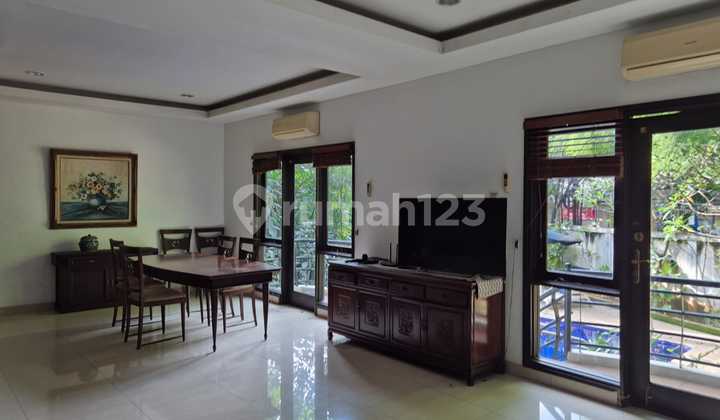 Kemang South Jakarta Townhouse - 4+1 Bedrooms, Private Swimming Pool, 4-Car Carport