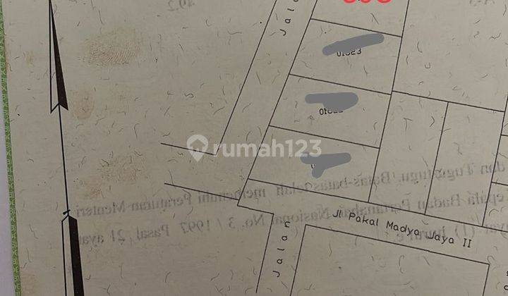 Tanah Kavling Pakal Madya Asri Ada 2 Kav Jejer Hadap Barat 1