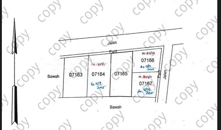 Dijual Tanah Strategis Mangku Jalan Utama Timur Pasar Gentan 1