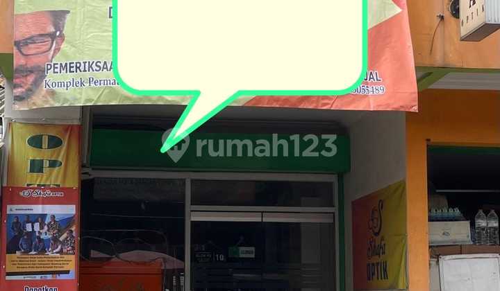 Ruko termuraaah, sangat strategis & ramai, akses mobil di Komplek Permata 