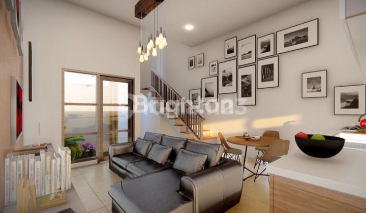 RUMAH 2 LANTAI KONSEP MODERN MINIMALIS DI KAWASAN PREMIUM  RENON 2