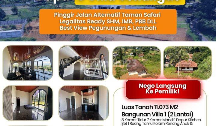 Tanah Mewah Luas Bonus 3 Villa Cisarua Puncak 1