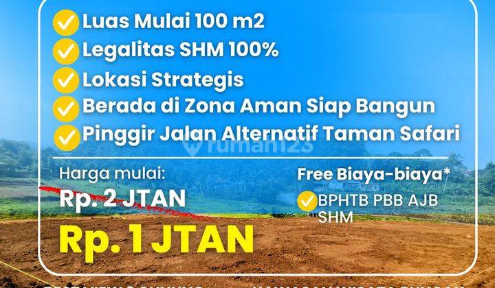 Tanah Shm Murah Di Alternatif Taman Safari Puncak Bogor 1