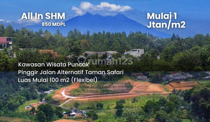  Tanah Murah Di Jln Alternatif Taman Safari Puncak Bogor 1