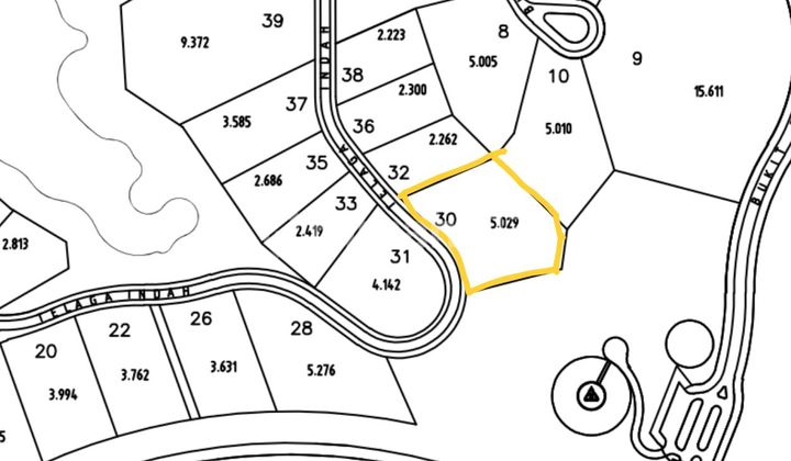Kavling Dijual Cepat 5029 Meter Persegi, Legalitas HGB, Premium