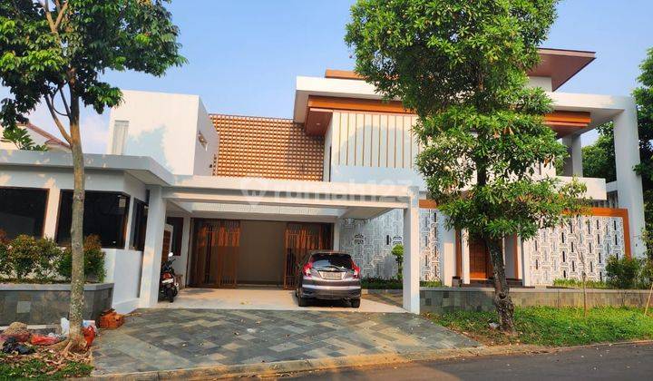 Rumah Hoek Modern Tropis Fully furnished Taman Giri Loka BSD  2