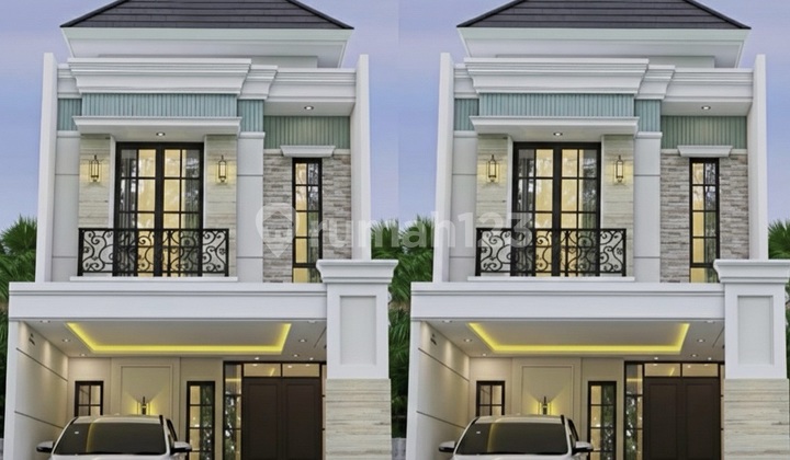 2 Unit Rumah Baru American Style Mewah Surabaya Timur ! Jual Rumah Babatan Pantai Surabaya Timur 1