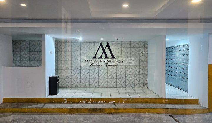 Di Jual Unit Studio Room Apartemen Mansyur Mansion  1