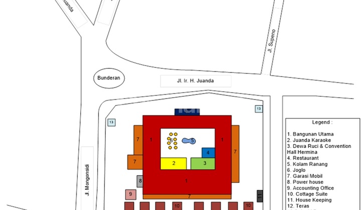 For Sale Hotel Land Calculation in the Heart of Medan City 2
