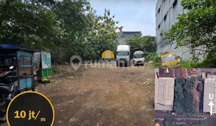 Dijual Tanah Luas dan Siap Pakai di Jl. Suratmo 1