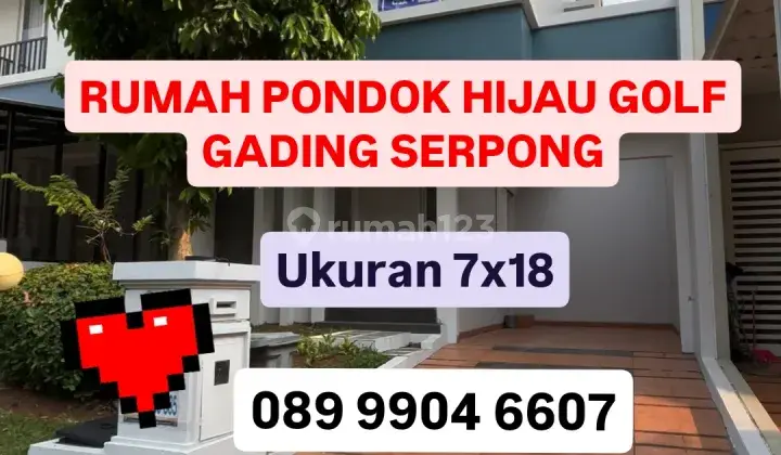 Dijual Rumah Pondok Hijau Golf Gading Serpong 1