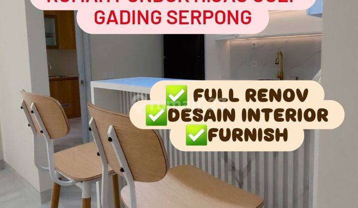 Dijual Rumah Full Renov Furnish Pondok Hijau Golf Gading Serpong 1