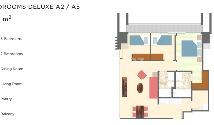 Enjoy the Luxury of 3 BR Premium Fully Furnished at Newport Orange County Lippo Cikarang 2