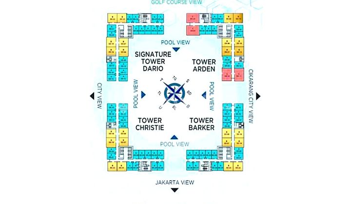 Tower Christie Pollux Chadstone Apartment Floor 57 Best [West Cikarang] 2