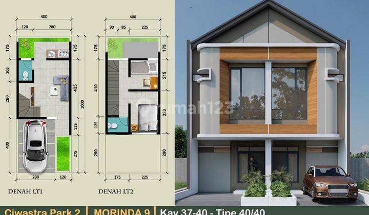 Dijual Rumah Baru Cocok Untuk Milenial , Compact Minimalis  1