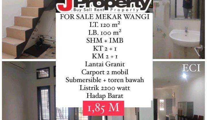 Jual Rumah Mekar Wangi 1