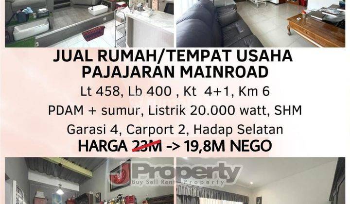 JUAL RUMAH/TEMPAT USAHA PAJAJARAN , NEGO 1