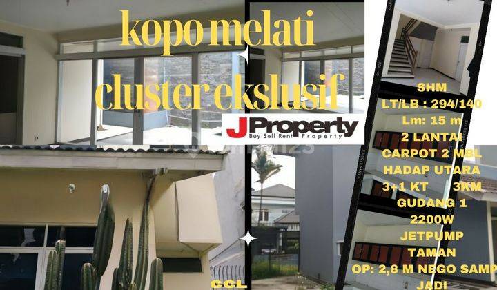 RUMAH CLUSTER KOPO  MELATI (EXCLUSIF-KODYA) , NEGO SAMPAI JADI 1