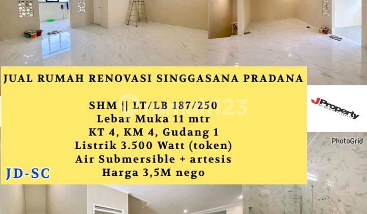 Jual Rumah Renovasi Singgasanapradana 2