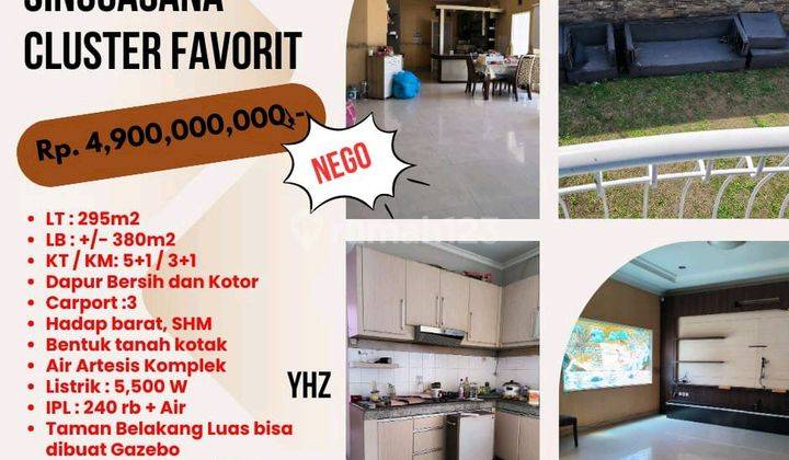 Jual Rumah Singgasana Cluster Favorit 1