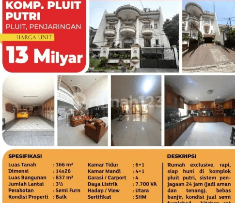 Dijual Rumah Mewah Pluit Putri Jakarta Utara 2