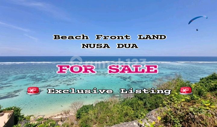 Tanah Tebing Depan Pantai Di Nusa Dua Dijual Murah