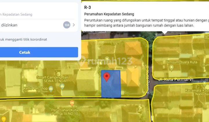 Tanah Kavling Perumahan Kuta Permai Dijual 1