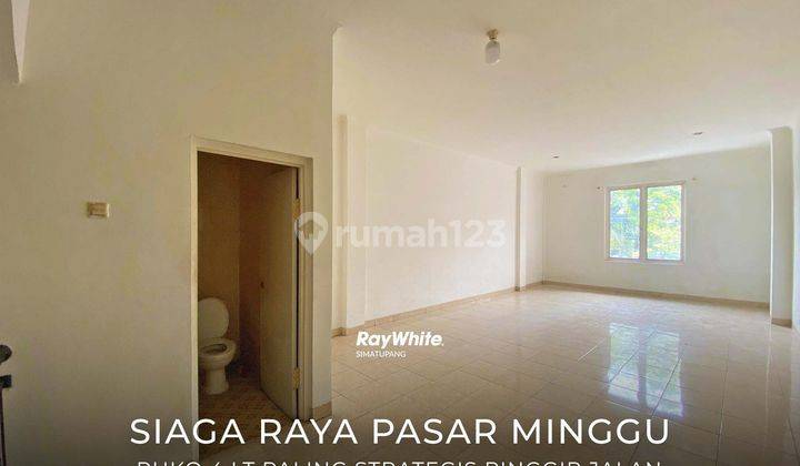 Ruko 4+1 Lantai Paling Strategis di Jl. Siaga Raya Pasar Minggu