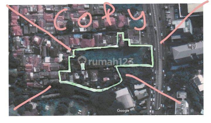 Tanah kosong strategis 5500 m2 di pusat bisnis Jaksel 1
