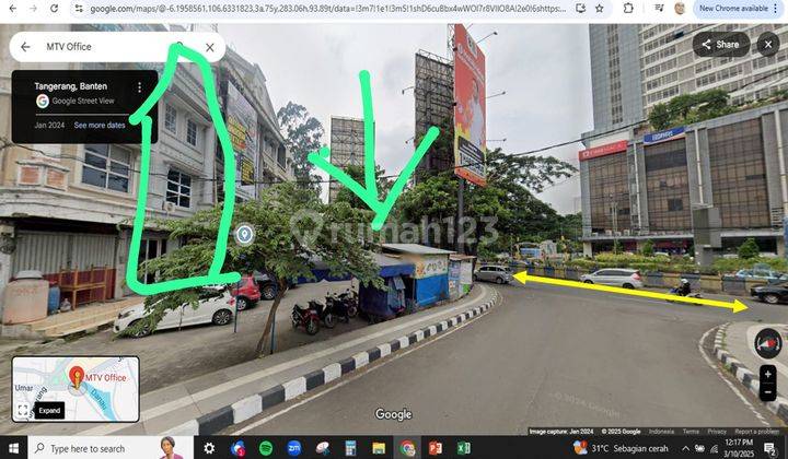 RUKO 3.5 LANTAI STRATEGIS RAMAI HADAP MALL TANGCITY DI  TANGERANG 2