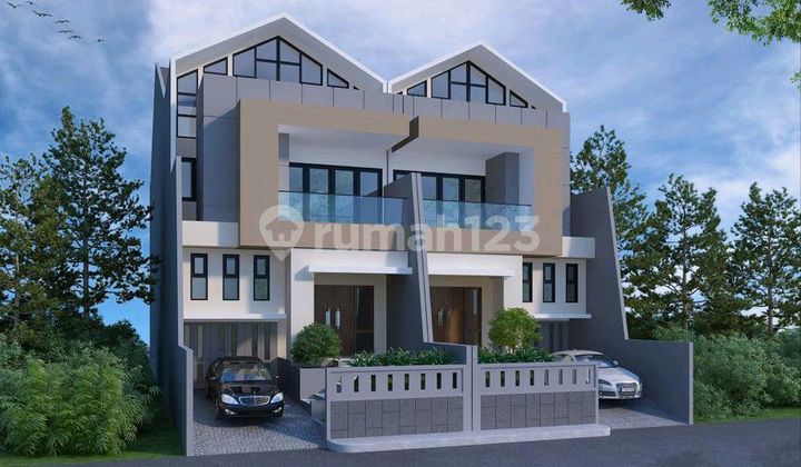 Di Jual Rumah Baru 3 Lantai Di Puri Indah, Modern Style Jalan Lebar. 1