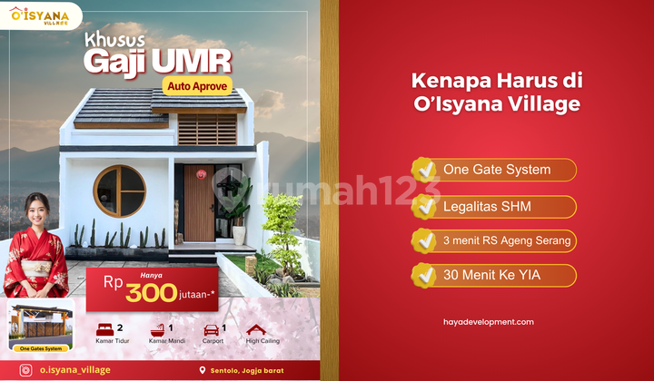 Rumah Cantik Sentolo Harga Ekonomis, Bisa KPR! 1