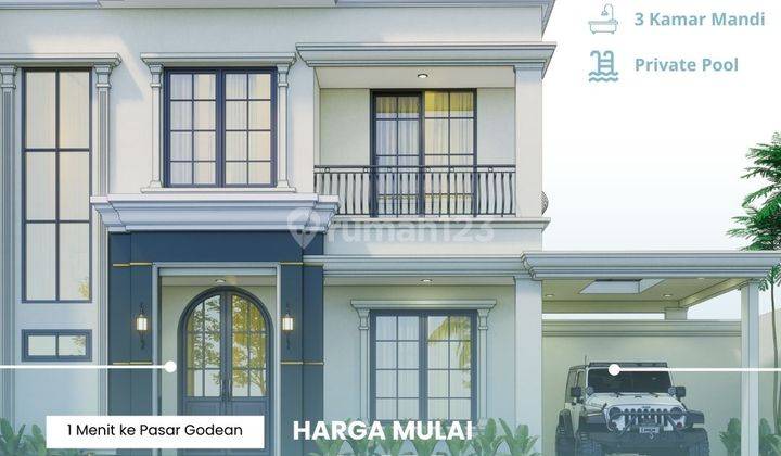 Rumah Mewah Sleman Hanya 1,4M Ada Private Pool Kekinian 1