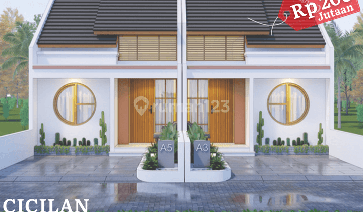 Rumah Murah 200jutaan Desain Modren Jepang Jl Wates Km 16 Diy 1