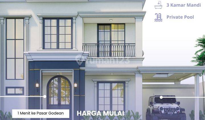 Rumah Mewah 2 Lantai Private Pool Area Godean  1