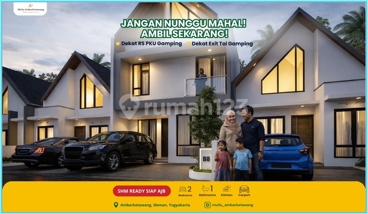 Rumah SHM Sleman Dalam Cluster Scandinavian di Gamping
